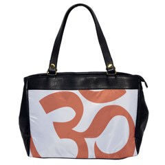 Hindu Om Symbol (Salmon) Office Handbags