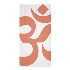 Hindu Om Symbol (Salmon) Shower Curtain 36  x 72  (Stall) 