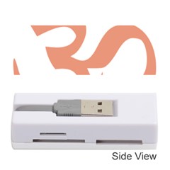 Hindu Om Symbol (Salmon) Memory Card Reader (Stick) 