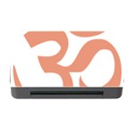 Hindu Om Symbol (Salmon) Memory Card Reader with CF Front