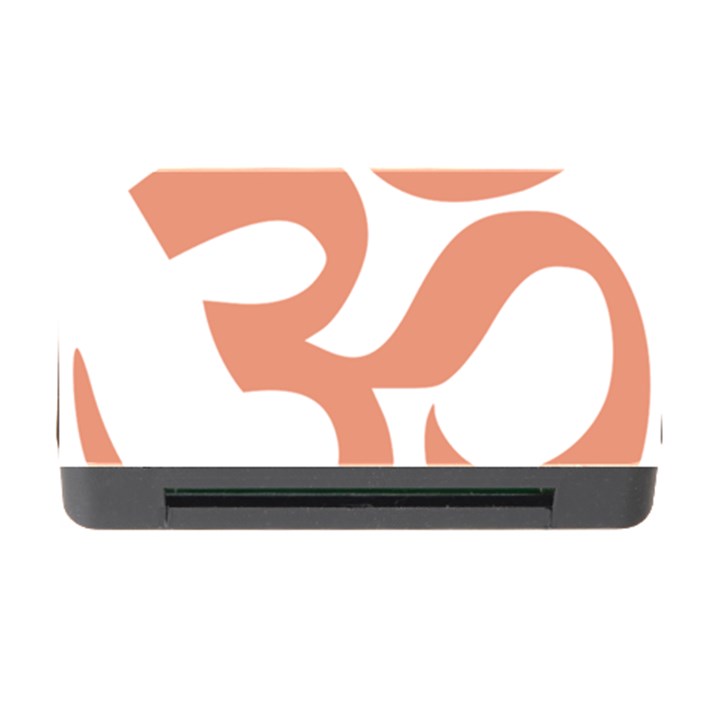 Hindu Om Symbol (Salmon) Memory Card Reader with CF