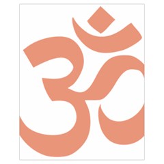 Hindu Om Symbol (Salmon) Drawstring Bag (Small)