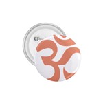 Hindu Om Symbol (Salmon) 1.75  Buttons Front