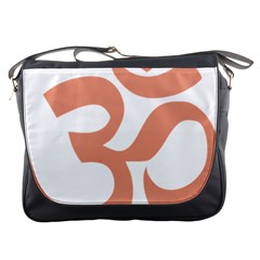 Hindu Om Symbol (Salmon) Messenger Bags