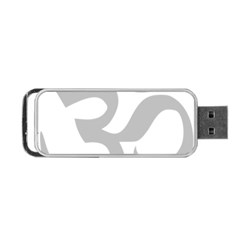 Hindu Om Symbol (gray) Portable Usb Flash (two Sides) by abbeyz71