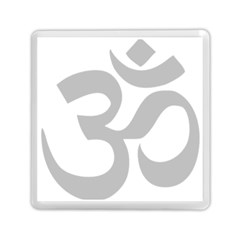 Hindu Om Symbol (gray) Memory Card Reader (square)  by abbeyz71