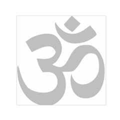 Hindu Om Symbol (gray) Small Satin Scarf (square) by abbeyz71