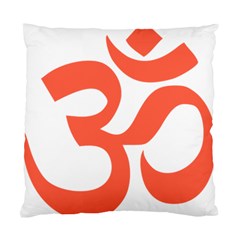 Hindu Om Symbol (peach) Standard Cushion Case (two Sides) by abbeyz71