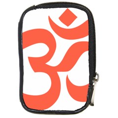 Hindu Om Symbol (peach) Compact Camera Cases by abbeyz71