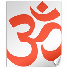 Hindu Om Symbol (peach) Canvas 8  X 10  by abbeyz71
