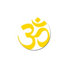 Hindu Om Symbol (yellow) Golf Ball Marker (10 Pack) by abbeyz71