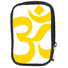 Hindu Om Symbol (yellow) Compact Camera Cases by abbeyz71