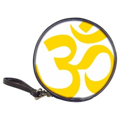 Hindu Om Symbol (yellow) Classic 20-cd Wallets by abbeyz71