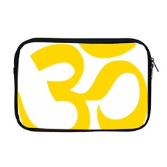 Hindu Om Symbol (yellow) Apple Macbook Pro 17  Zipper Case by abbeyz71