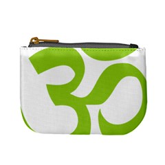 Hindu Om Symbol (lime Green) Mini Coin Purses by abbeyz71