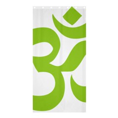 Hindu Om Symbol (lime Green) Shower Curtain 36  X 72  (stall)  by abbeyz71