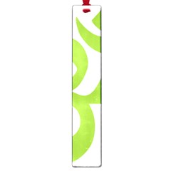 Hindu Om Symbol (lime Green) Large Book Marks by abbeyz71