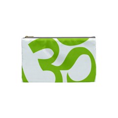 Hindu Om Symbol (lime Green) Cosmetic Bag (small)  by abbeyz71