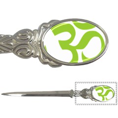 Hindu Om Symbol (lime Green) Letter Openers by abbeyz71