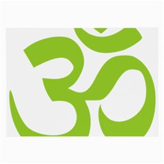 Hindu Om Symbol (lime Green) Large Glasses Cloth by abbeyz71