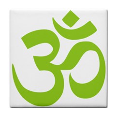 Hindu Om Symbol (lime Green) Face Towel by abbeyz71