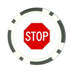 Stop Sign Poker Chip Card Guard (10 Pack) by Valentinaart