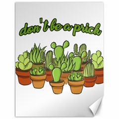 Cactus - Dont be a prick Canvas 12  x 16  