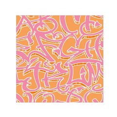 Abc Graffiti Small Satin Scarf (square) by Nexatart