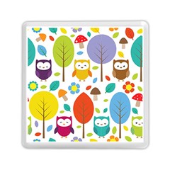 Cute Owl Memory Card Reader (square)  by Nexatart