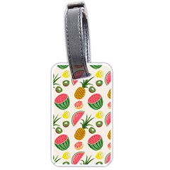 Fruits Pattern Luggage Tags (one Side)  by Nexatart