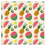 Fruits Pattern Large Satin Scarf (Square) Front