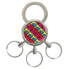 Hert Graffiti Pattern 3-ring Key Chains by Nexatart