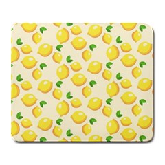 Lemons Pattern Large Mousepads by Nexatart