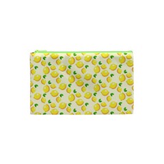 Lemons Pattern Cosmetic Bag (xs) by Nexatart