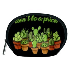 Cactus - Dont Be A Prick Accessory Pouches (medium)  by Valentinaart