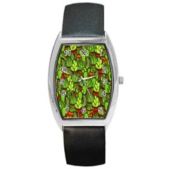 Cactus Barrel Style Metal Watch