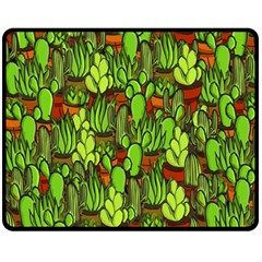 Cactus Double Sided Fleece Blanket (Medium) 