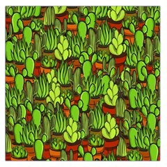 Cactus Large Satin Scarf (Square)