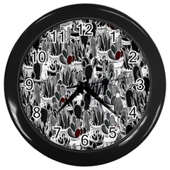 Cactus Wall Clocks (black) by Valentinaart