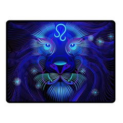 Sign Leo Zodiac Double Sided Fleece Blanket (small)  by Mariart