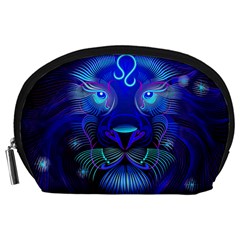 Sign Leo Zodiac Accessory Pouches (large)  by Mariart