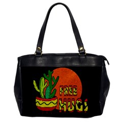 Cactus - Free Hugs Office Handbags by Valentinaart