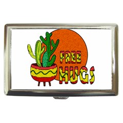 Cactus - Free Hugs Cigarette Money Cases by Valentinaart