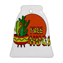 Cactus - Free Hugs Bell Ornament (two Sides) by Valentinaart