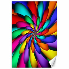 Star Flower Color Rainbow Canvas 20  X 30  