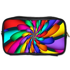 Star Flower Color Rainbow Toiletries Bags 2-side by Mariart