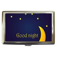 Star Moon Good Night Blue Sky Yellow Light Cigarette Money Cases by Mariart