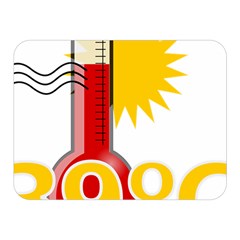 Thermometer Themperature Hot Sun Double Sided Flano Blanket (mini)  by Mariart