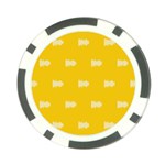 Waveform Disco Wahlin Retina White Yellow Poker Chip Card Guard Front
