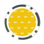 Waveform Disco Wahlin Retina White Yellow Poker Chip Card Guard Back